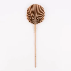 Dekozweig Blatt recyceltes Papier natur 44-46cm verschiedene Formen
