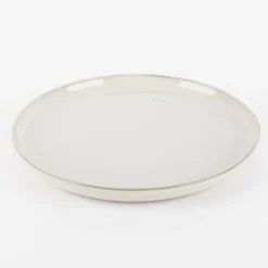 Dessertteller aus Keramik grau 22,5cm