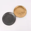 Dessertteller Glamour Porzellan goldfarbig schwarz 20cm versch. Varianten