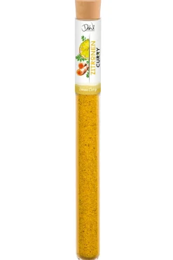 DeWi Zitronen Curry Gewürzmischung im Reagenzglas 10g