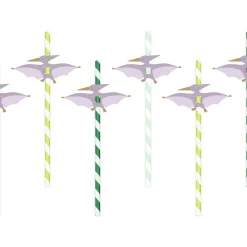 Dinosaurier Papierstrohhalme 6er Pack