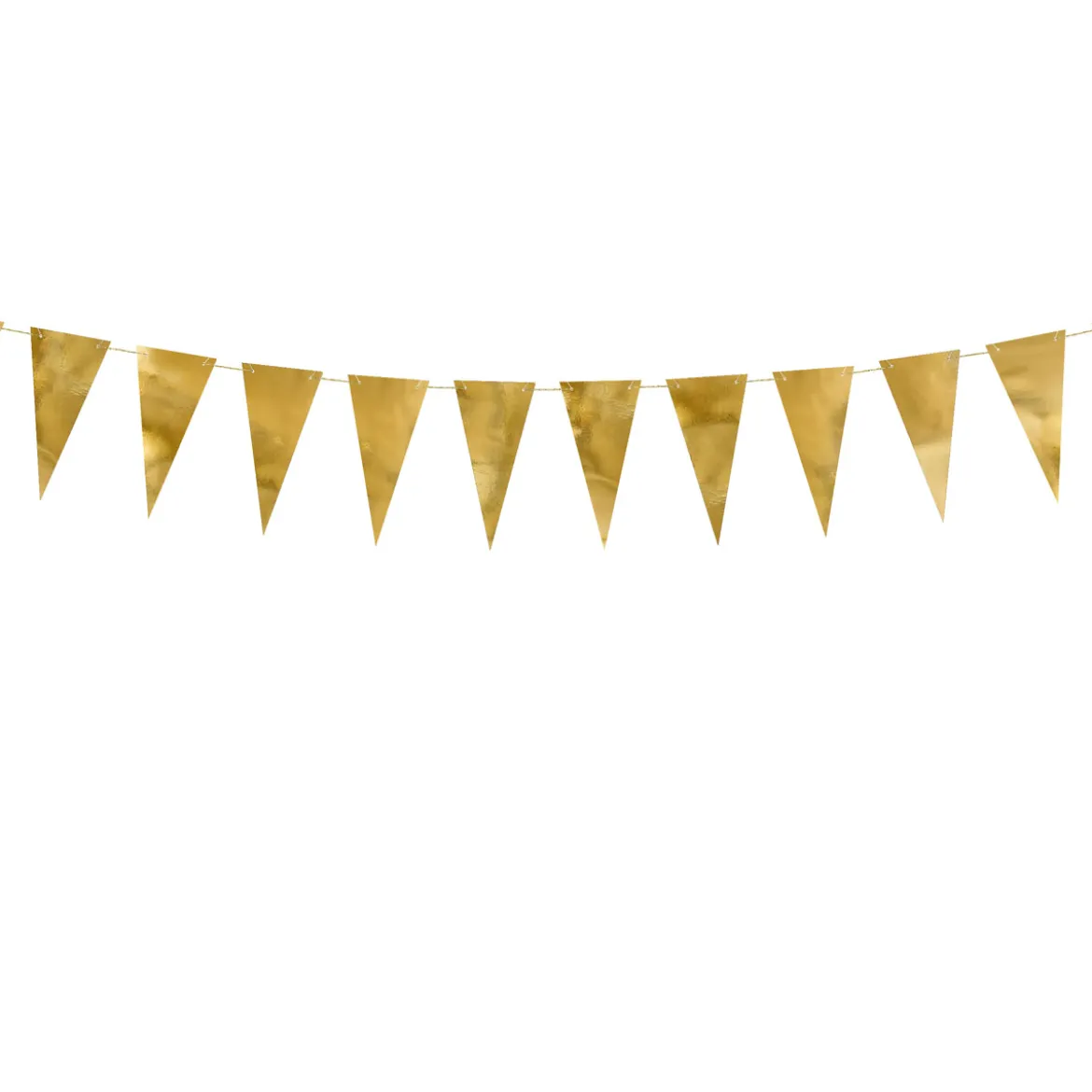 DIY-Girlande mit Wimpeln goldfarbig 13,5x215cm