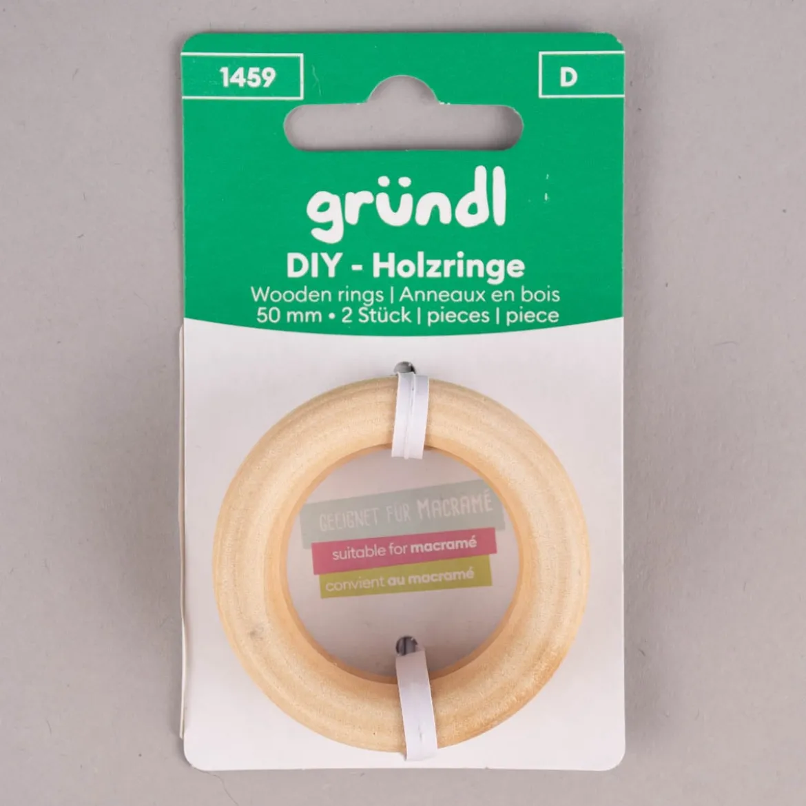 DIY Holzringe Bambus 2 Stück 5cm