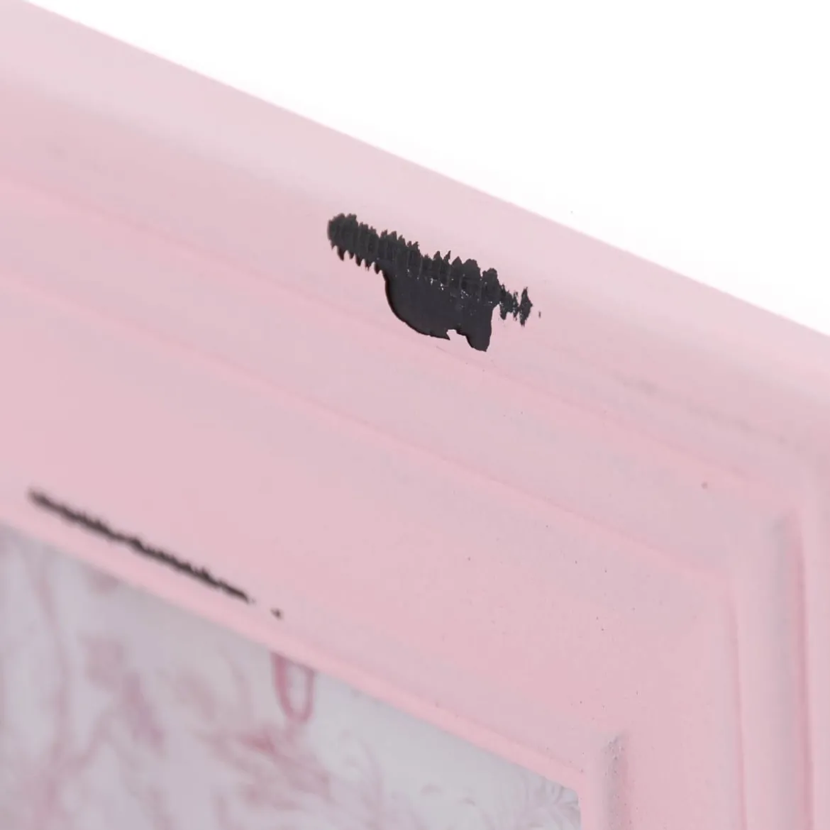 Doppel Bilderrahmen Toile de Jouy Shabby rosa 33x21,5cm von Sass & Belle