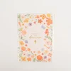 Doppelkarte Alles Gute zur Kommunion 12x17cm Blumen mit Goldveredelung von Grafik Werkstatt