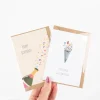 Doppelkarte mit Umschlag Happy Birthday mit Sektflasche und Konfetti A6 von KEITCARDS