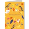 Doppelkarte mit Umschlag Herzlichen Glückwunsch Blumenwiese gelb bunt A6 von KEITCARDS