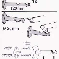Doppelträger 20mm function 12cm Madentechnik 1 Stück schwarz