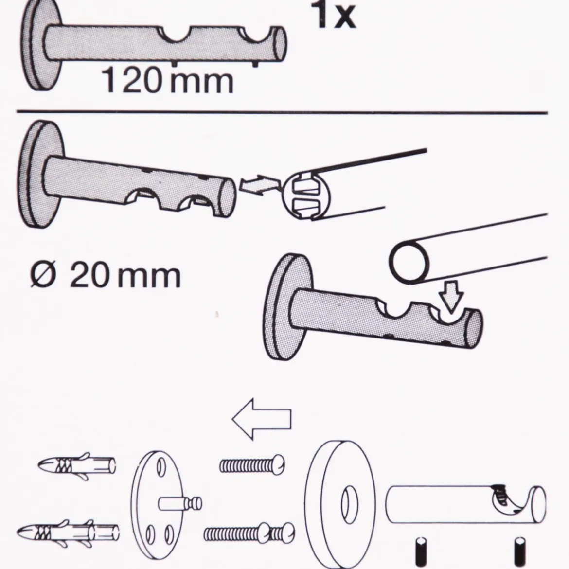 Doppelträger 20mm function 12cm Madentechnik 1 Stück schwarz