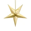 3D Papier-Stern Faltstern goldfarbig 45cm