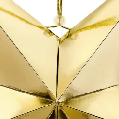 3D Papier-Stern Faltstern goldfarbig 70cm