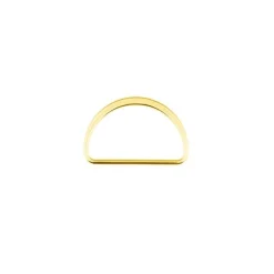 D-Ringe Metall Halbrund-Ring goldfarbig 40mm, 2Stk