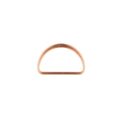 D-Ringe Metall Halbrund-Ring kupferfarbig 40mm, 2Stk