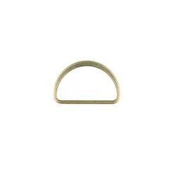 D-Ringe Metall Halbrund-Ring messingfarbig 40mm, 2Stk