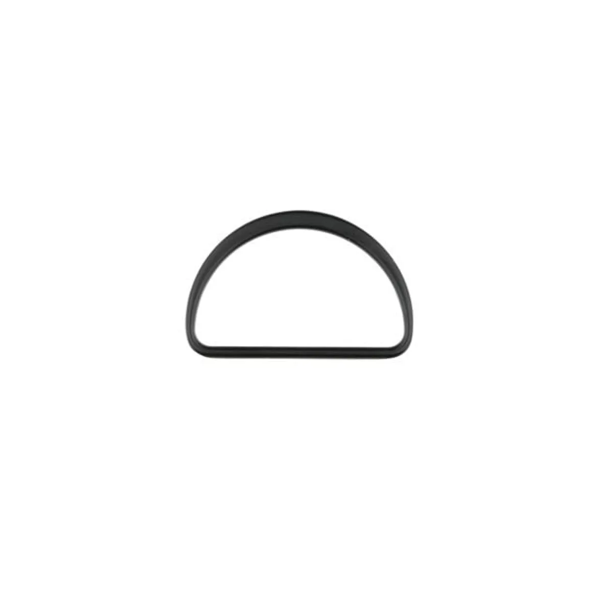 D-Ringe Metall Halbrund-Ring schwarz matt 40mm, 2Stk