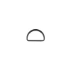 D-Ringe Metall Halbrund-Ring schwarz 25mm, 2Stk