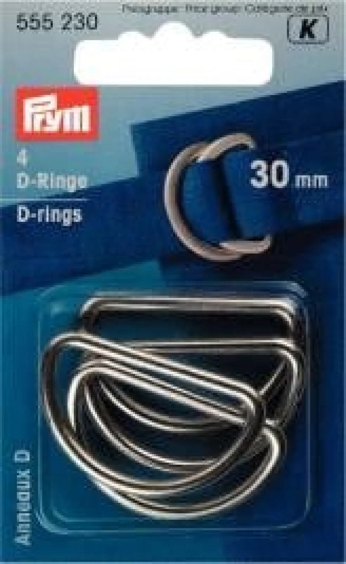 D-Ringe 30 mm silberfarbig