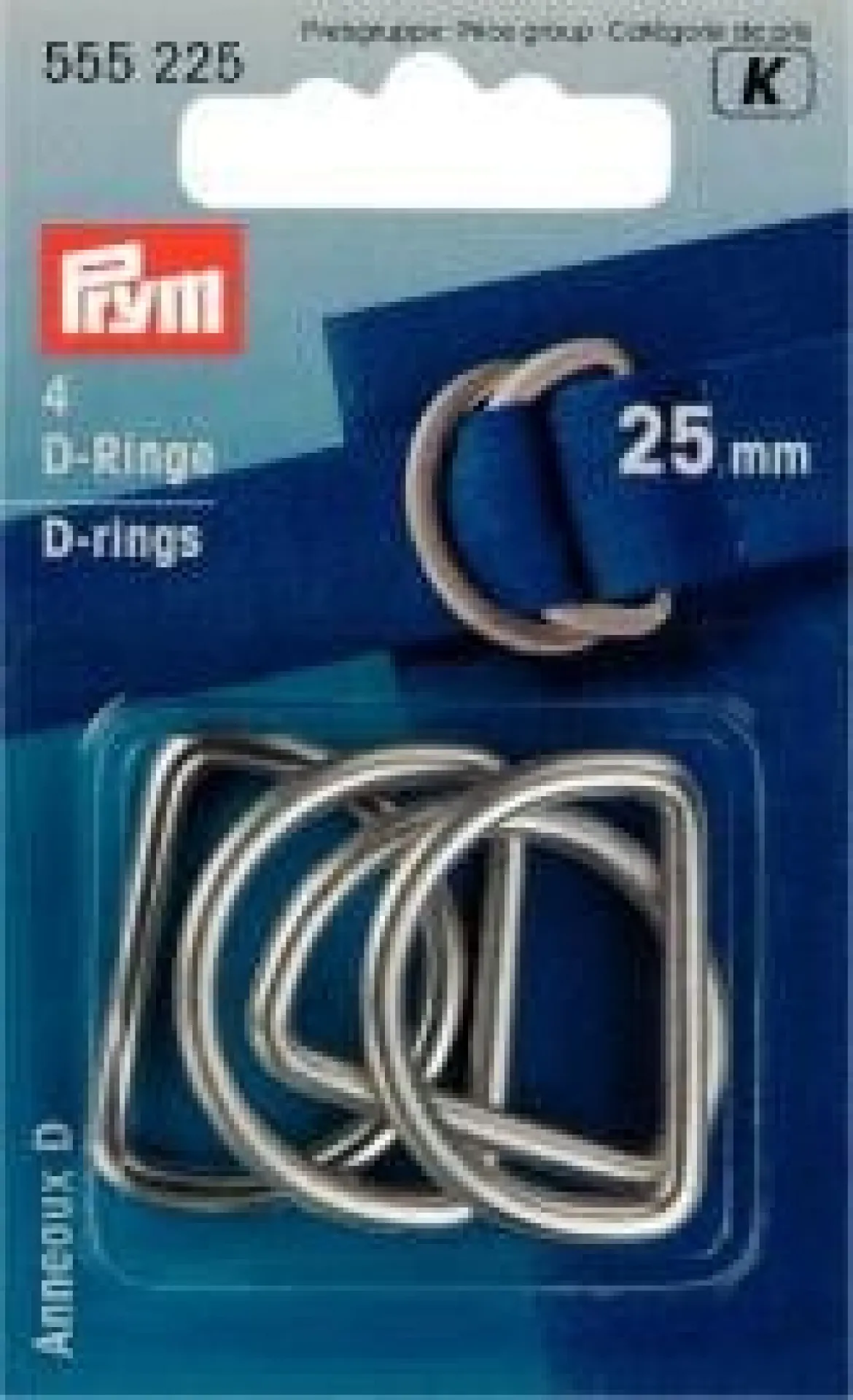 D-Ringe 25 mm silberfarbig
