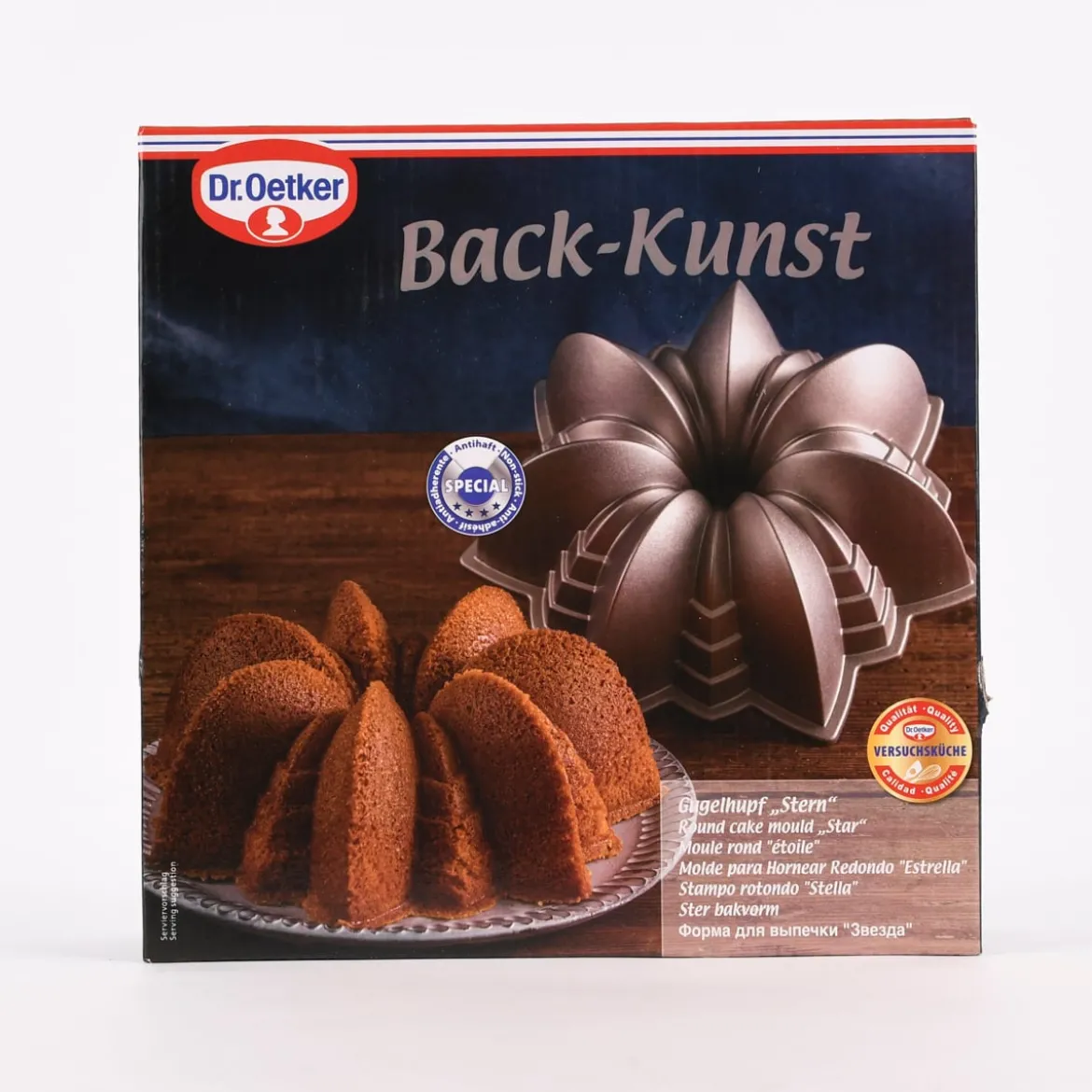 Dr. Oetker Gugelhupf Backform Stern Aluminiumguss antihaftbeschichtet D22cm