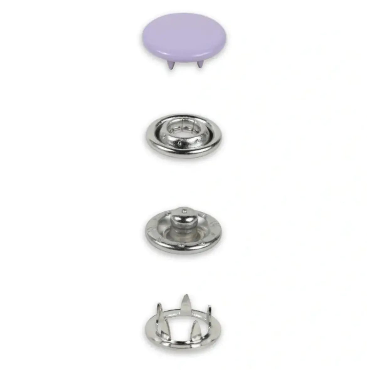 Druckknöpfe Jersey 12mm lila 20 Stk von Prym