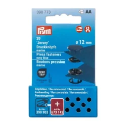 Druckknöpfe Jersey 12mm marine 20 Stk von Prym