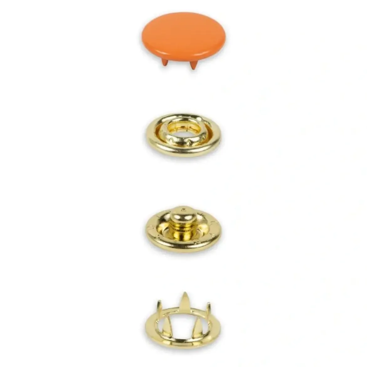 Druckknöpfe Jersey 12mm orange 20 Stk von Prym