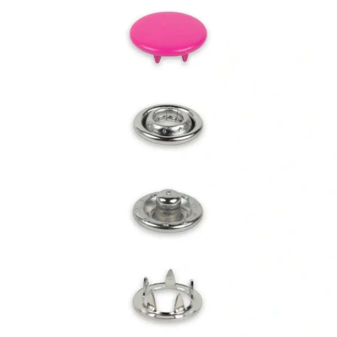 Druckknöpfe Jersey 12mm pink 20 Stk von Prym