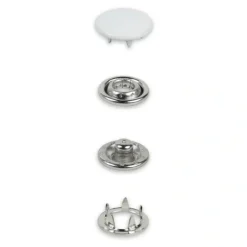 Druckknöpfe Jersey 12mm weiß 20 Stk von Prym