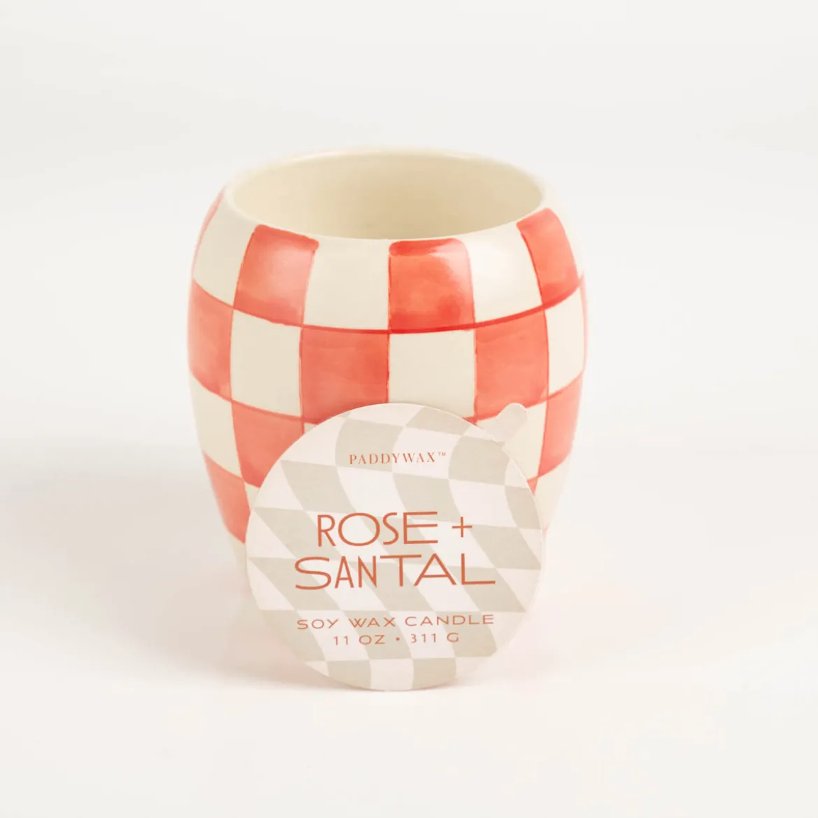 Duftkerze Sojakerze Checkmate Keramiktopf 75Std Brenndauer red von Paddywax