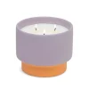 Duftkerze Sojakerze Colour Block 453g Purple Ceramic Candle Violet & Vanilla von Paddywax
