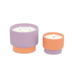 Duftkerze Sojakerze Colour Block 453g Purple Ceramic Candle Violet & Vanilla von Paddywax