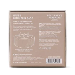 Duftkerze Sojakerze Concrete Candle Mountain Sage von Gentlemen´s Hardware