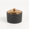 Duftkerze Sojakerze Hygge Black Bergamot & Mahogony 141g im Keramiktopf mit Metalldeckel von Paddywax