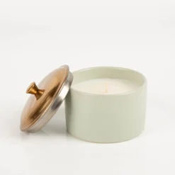 Duftkerze Sojakerze Hygge Sage Wild Fig & Cedar 141g im Keramiktopf mit Metalldeckel von Paddywax