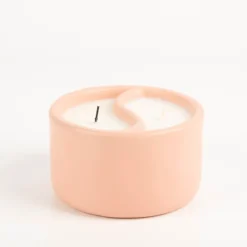 Duftkerze Sojakerze Yin-Yang Dusty Pink Cactus Flower/Watermint 311gr im Keramiktopf von Paddywax