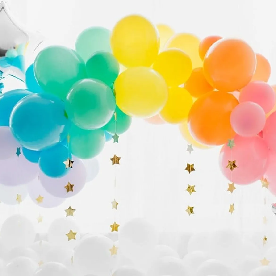 Eco Luftballons Naturkautschuklatex einfarbig 10 Stück 30cm verschiedene Pastellfarben
