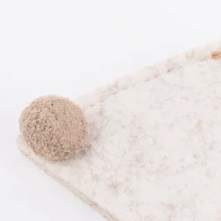 Eierwärmer Hase aus Polyesterfilz in hellgrau dunkelgrau oder beige 8,5x22cm