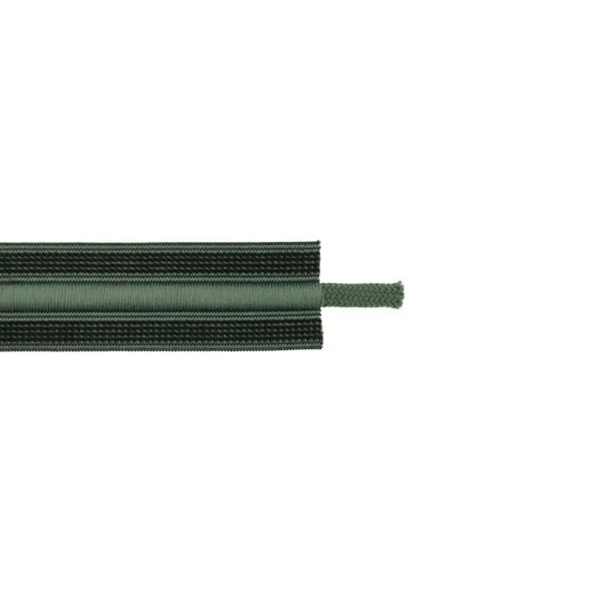 Elastisches Kordelband Kordelzug Gummiband Bundgummi mit Kordel army-grün Breite: 3cm