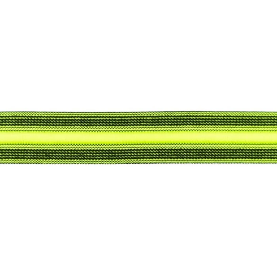 Elastisches Kordelband Kordelzug Gummiband Bundgummi mit Kordel neon-gelb Breite: 3cm