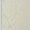 Elastische Spitze Blumen mit Wellen Abschluss beidseitig creme