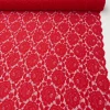 Elastische Spitze Blumen mit Wellen Abschluss beidseitig rot