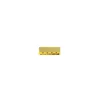 Endstücke für Gurtband Metall goldfarbig 25mm, 2Stk