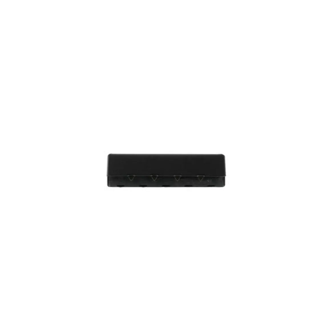 Endstücke für Gurtband Metall schwarz matt 40mm, 2Stk