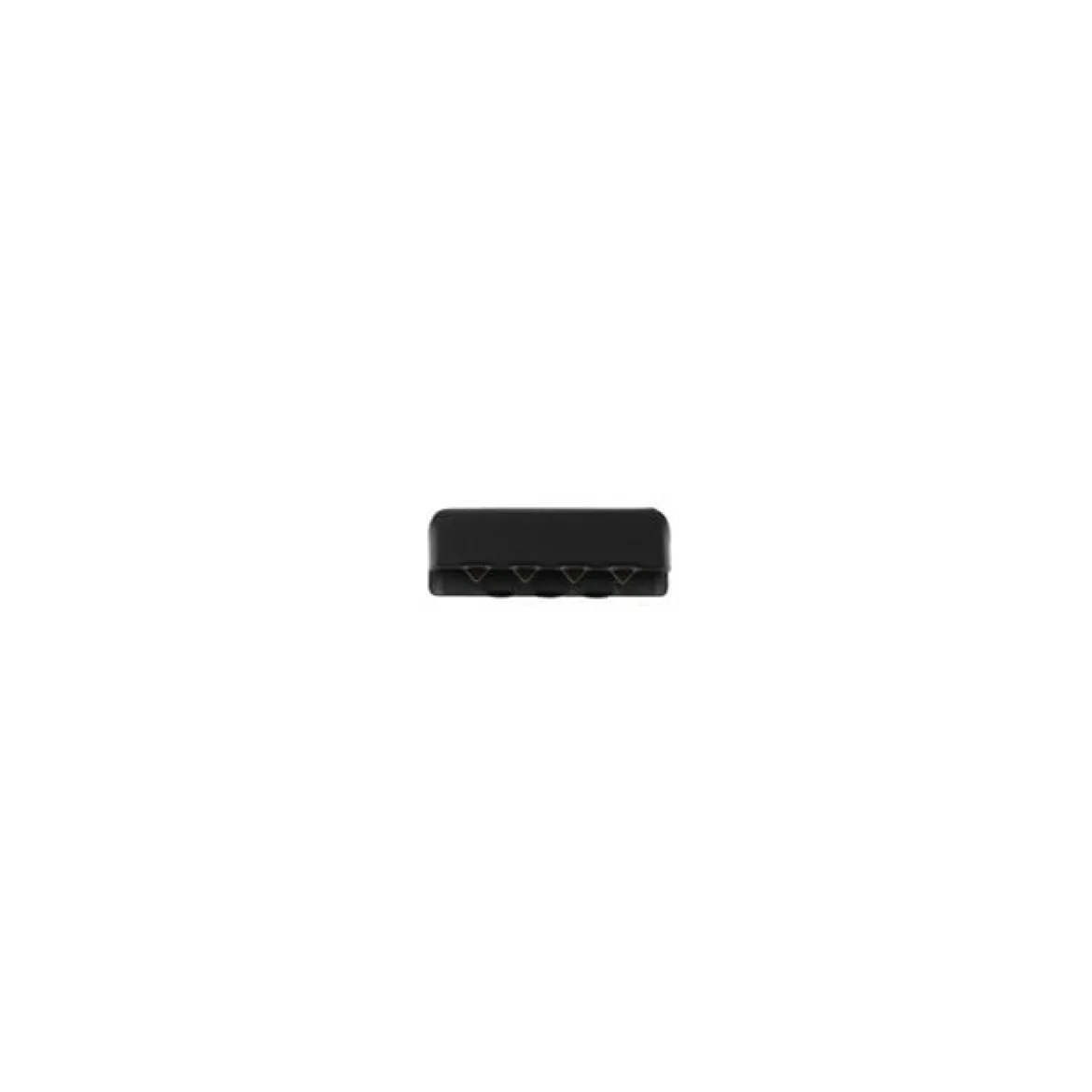 Endstücke für Gurtband Metall schwarz matt 25mm, 2Stk