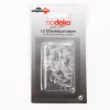 12er Pack Überklipshaken Faltenlegehaken Ringhaken oval für Flachringe glasklar