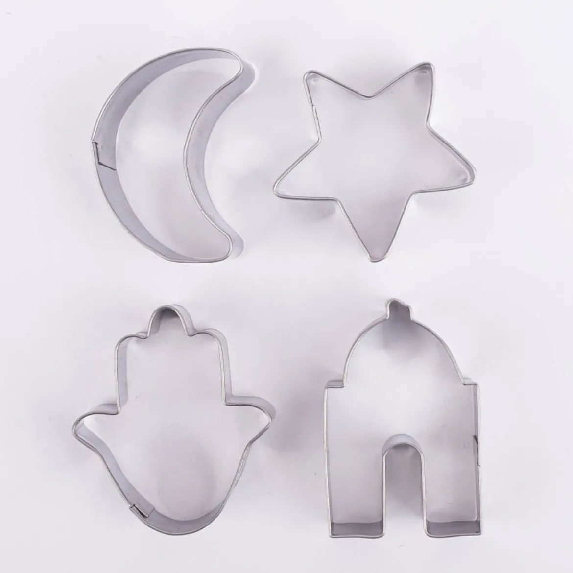 4er Set Ausstecher Thema Ramadan Edelstahl 5-6cm