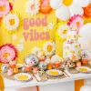 3er Set Blumen aus Seidenpapier pink orange gelb 35cm