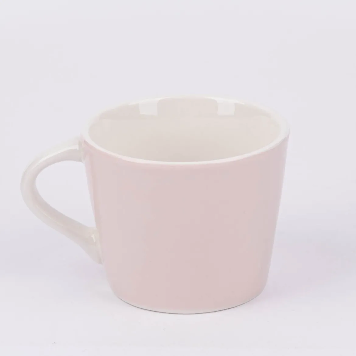 Espresso Tasse aus Porzellan Herz mit Strauß rosa pastell 50ml von der Schreibkram Manufaktur