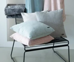 Esprit Kissenhülle Harp mit Samt-Kederumrandung breeze mint 38x38cm