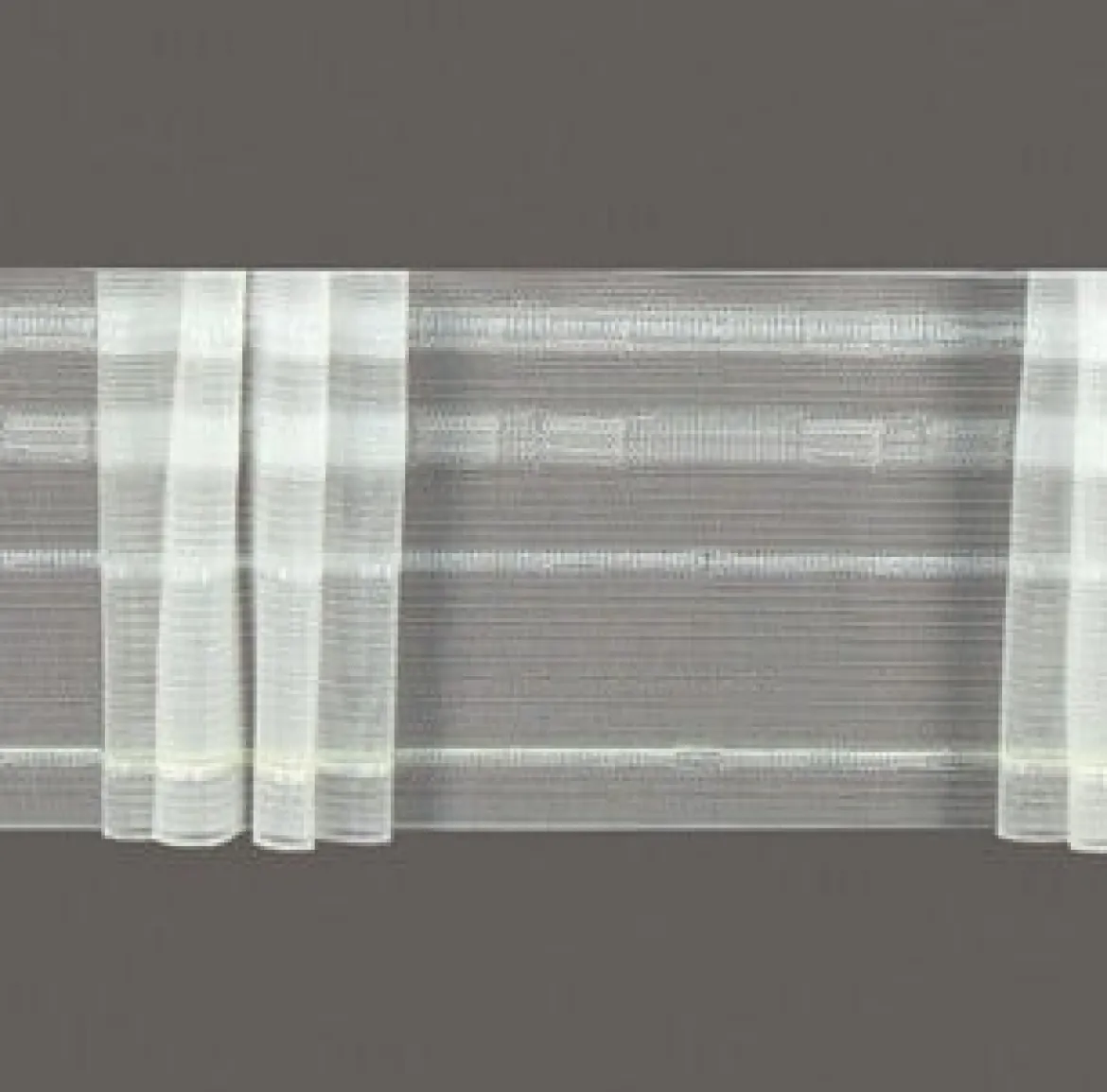 Faltenband Gardinenband 4er Falte volltransparent mit Zugverhältnis 1:2,5 in 80mm breit von Gerster